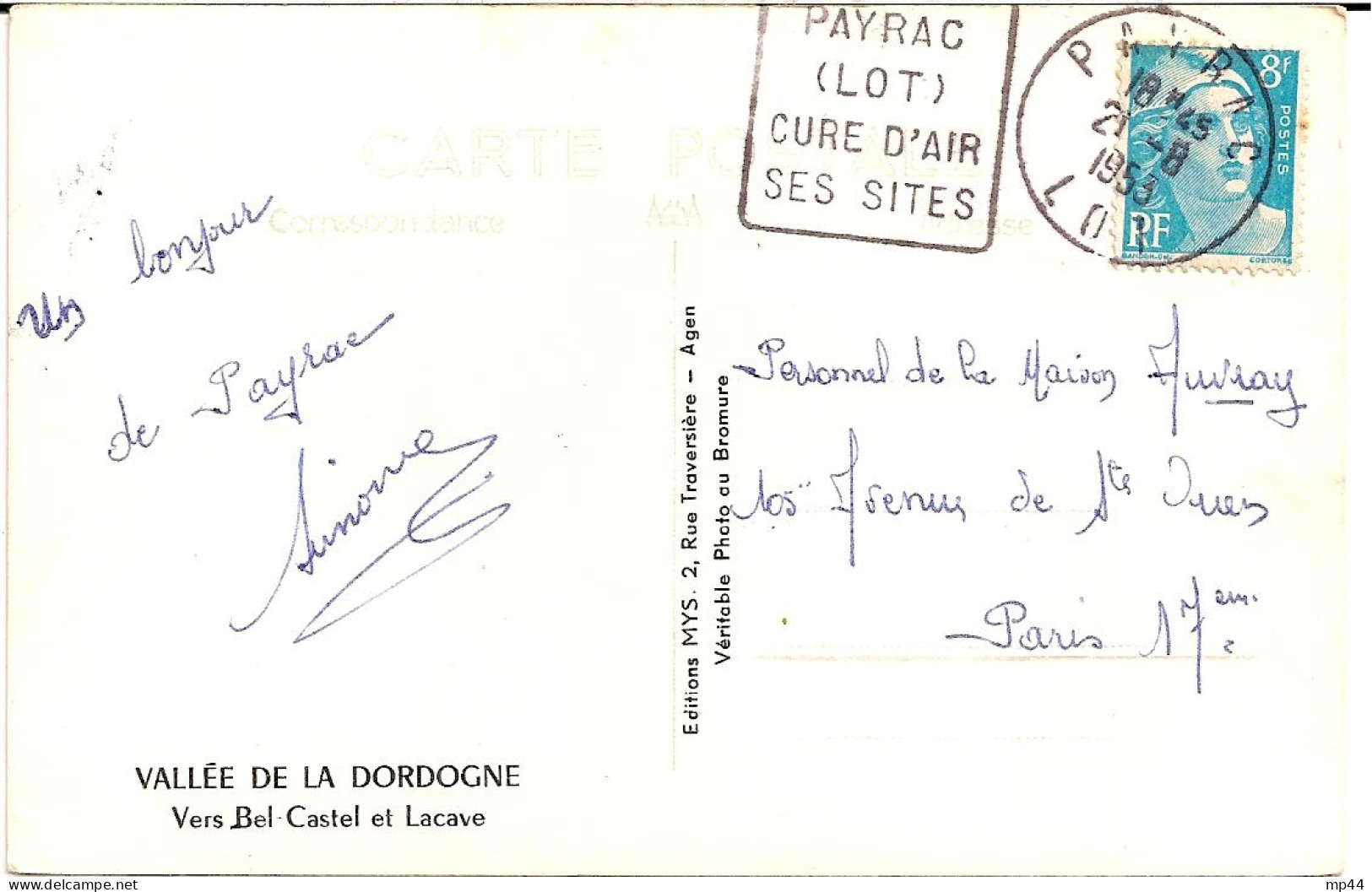 146 --- 46 PAYRAC Daguin - Mechanical Postmarks (Advertisement)