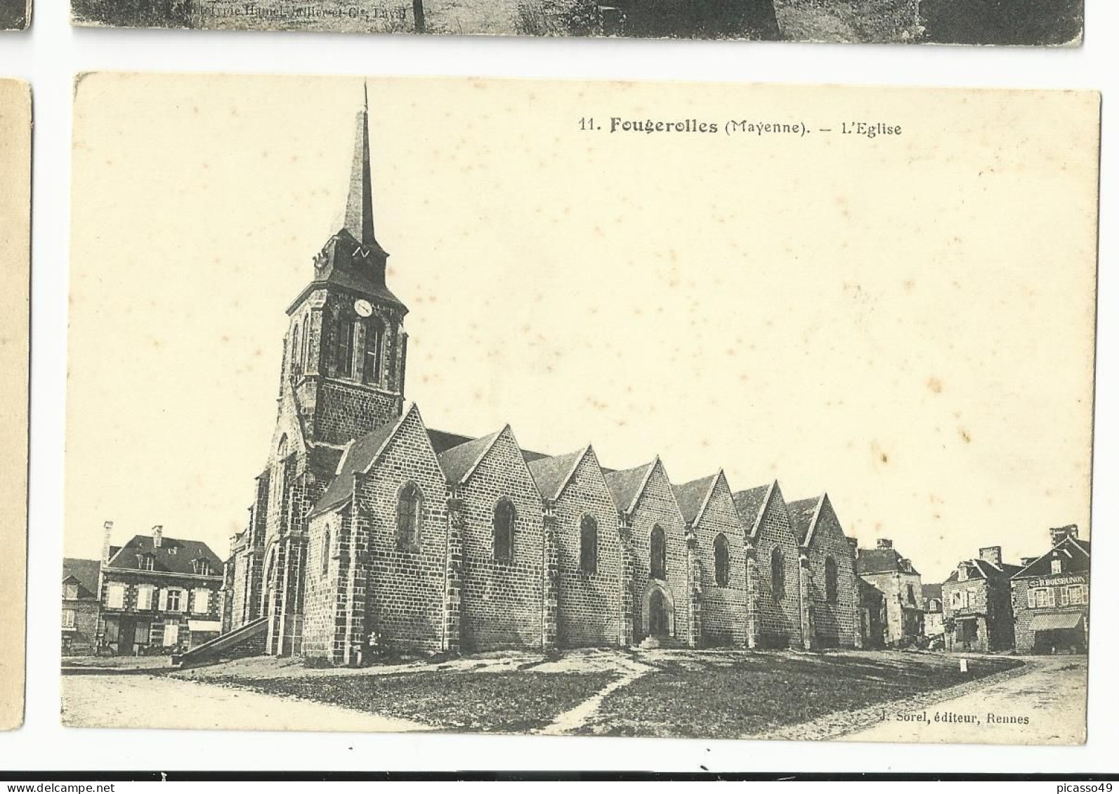 Mayenne , Fougerolle Du Plessis , L'eglise - Entrammes