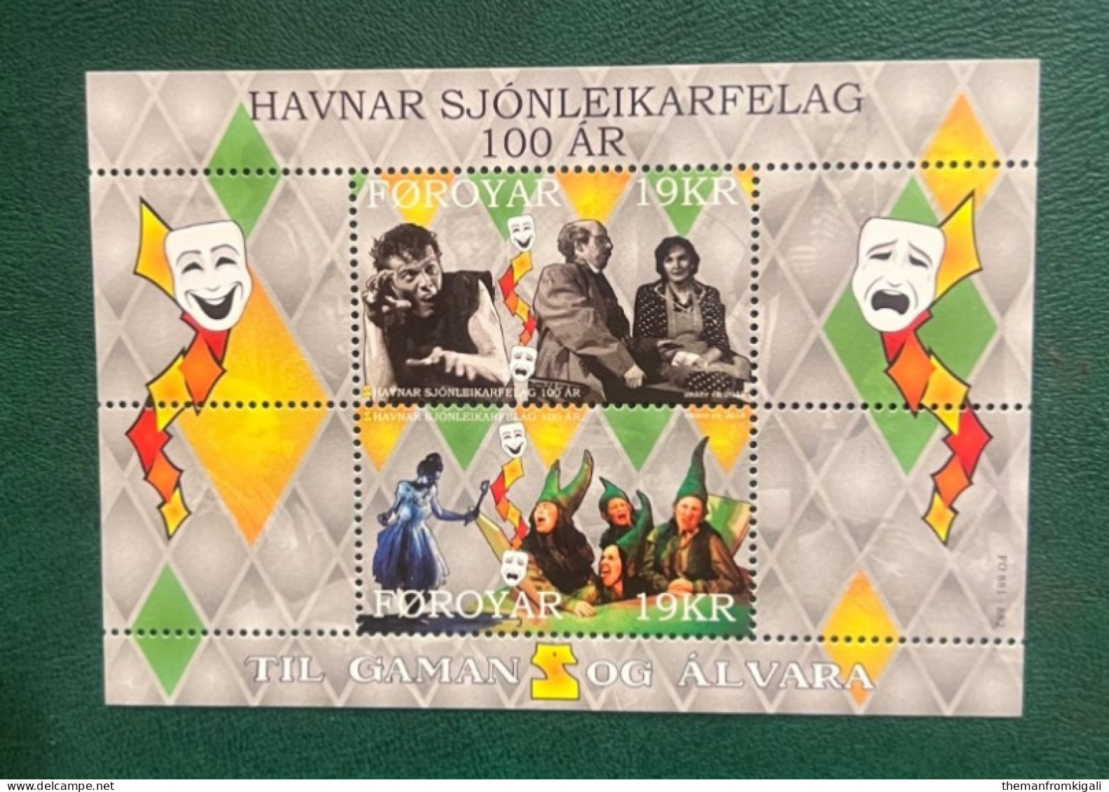 Faroe Islands 2018 - The 100th Anniversary Of The Actors’ Association. - Féroé (Iles)