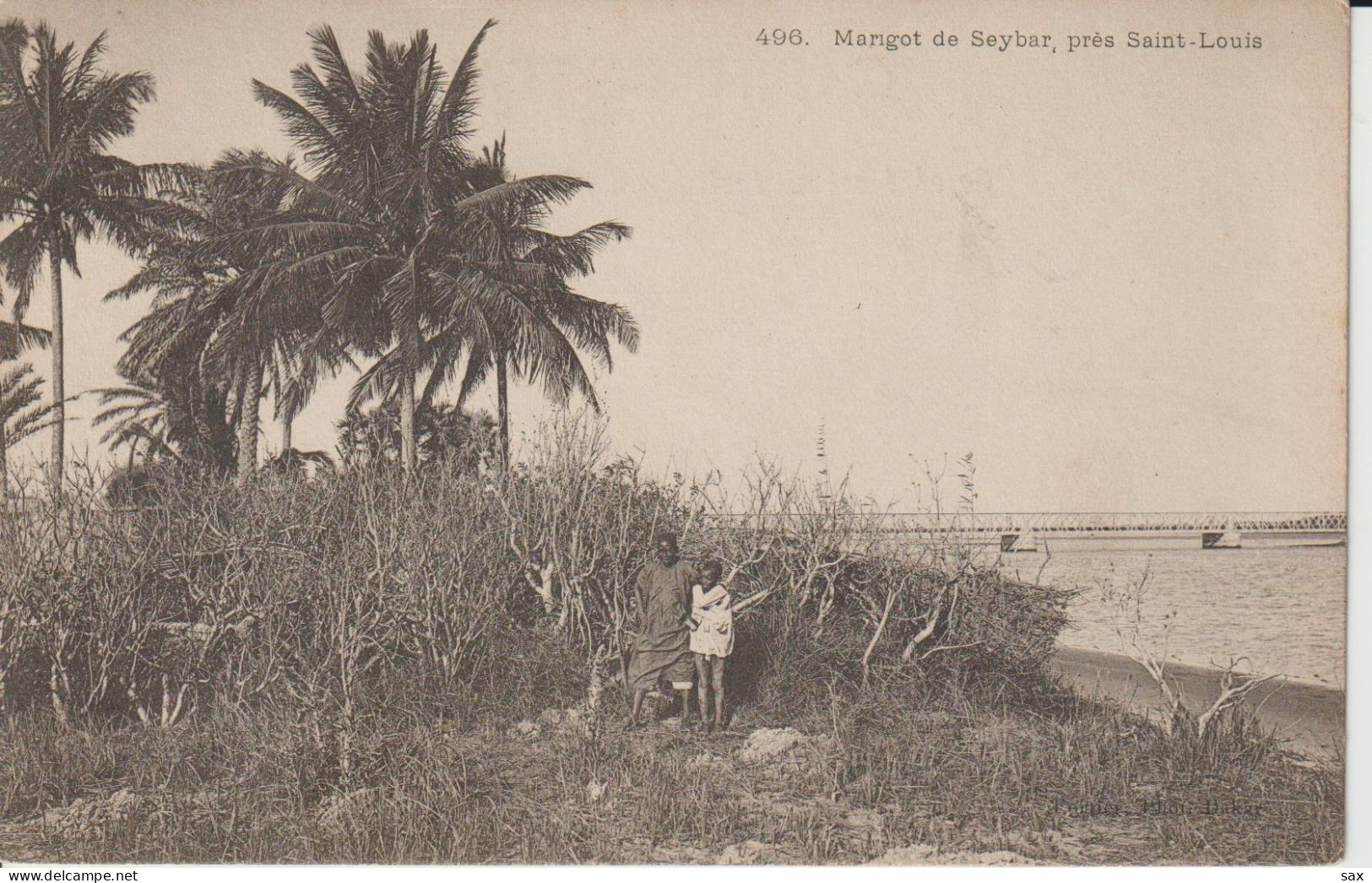 2419-238  Av 1905 N°496 St Louis Marigot De Seybar Fortier Photo Dakar  Retrait 26-05 - Senegal