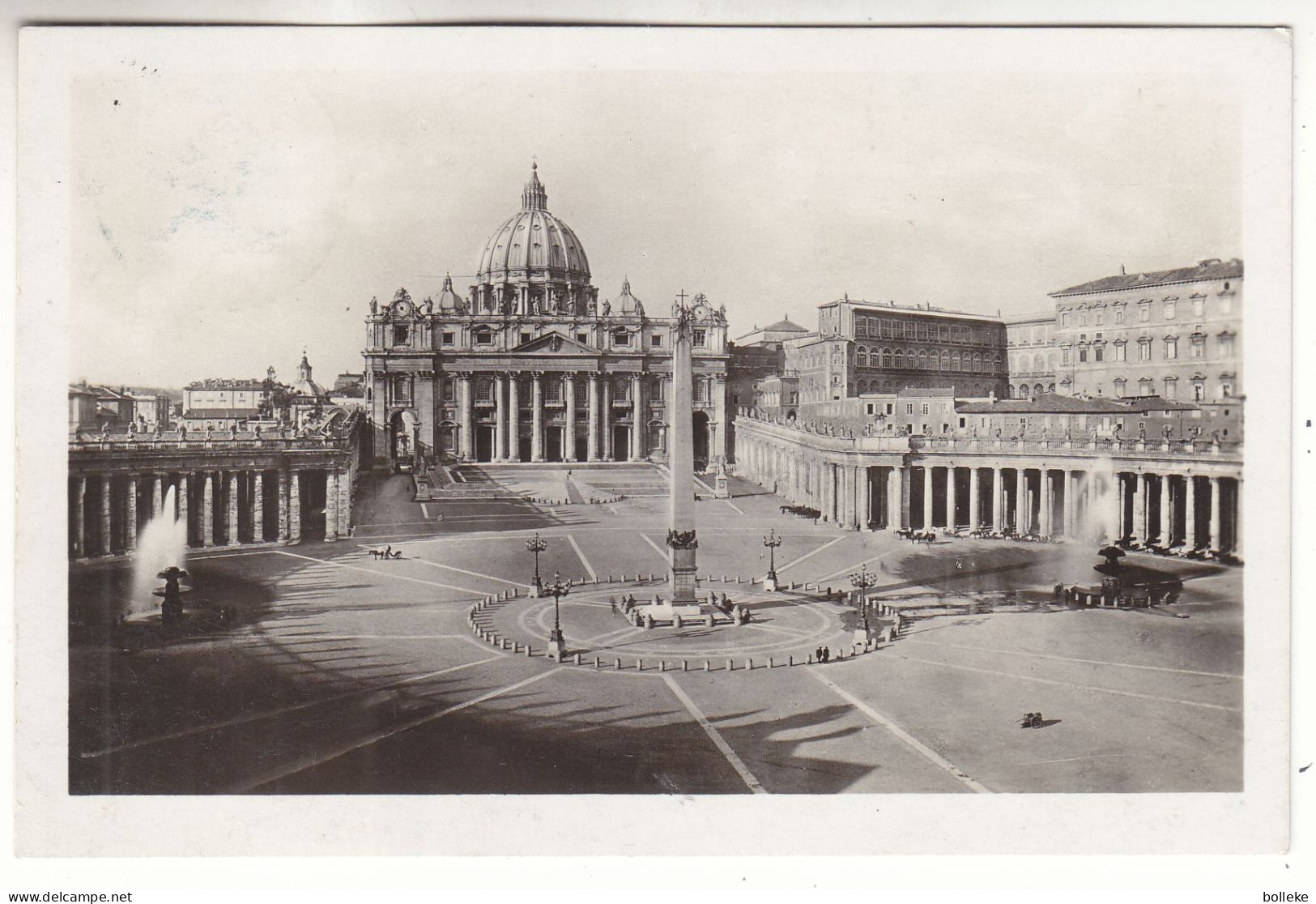 Vatican - Carte Postale De 1931 - Oblit Citta Del Vaticano - Vue Place Et Basilique - Valeur 12,50 € En ....2003 - - Lettres & Documents