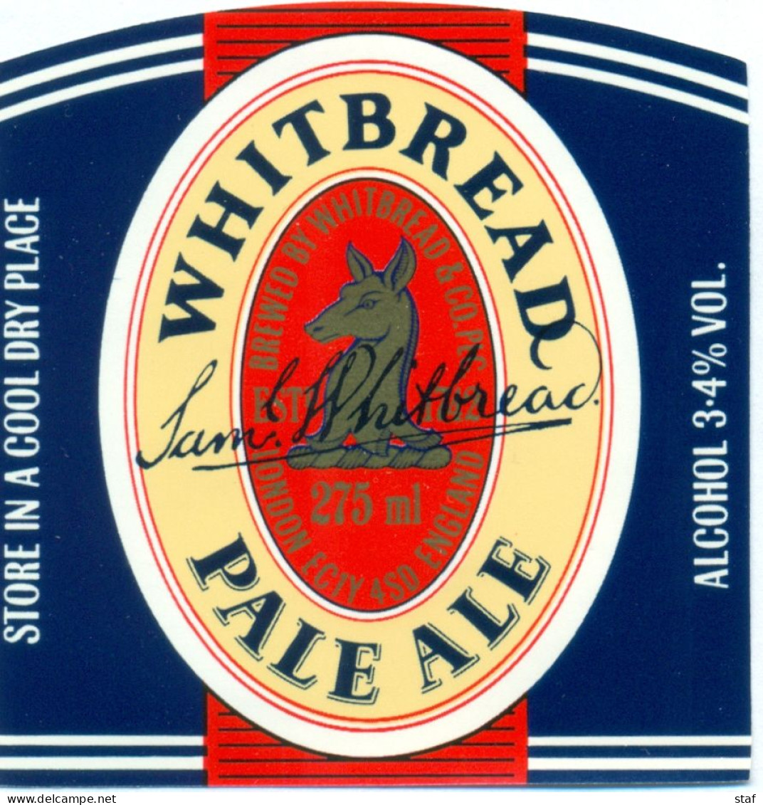 Oud Etiket Bier Pale Ale - Brouwerij / Brasserie Whitbread - Birra