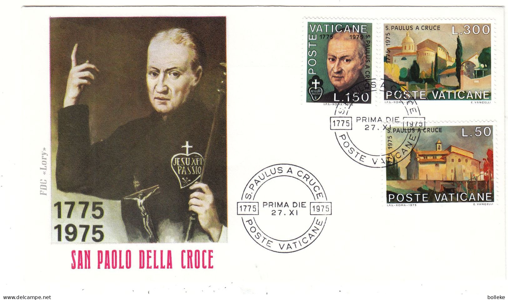 Vatican - Lettre FDC De 1975 - Oblit Poste Vaticane - - Briefe U. Dokumente