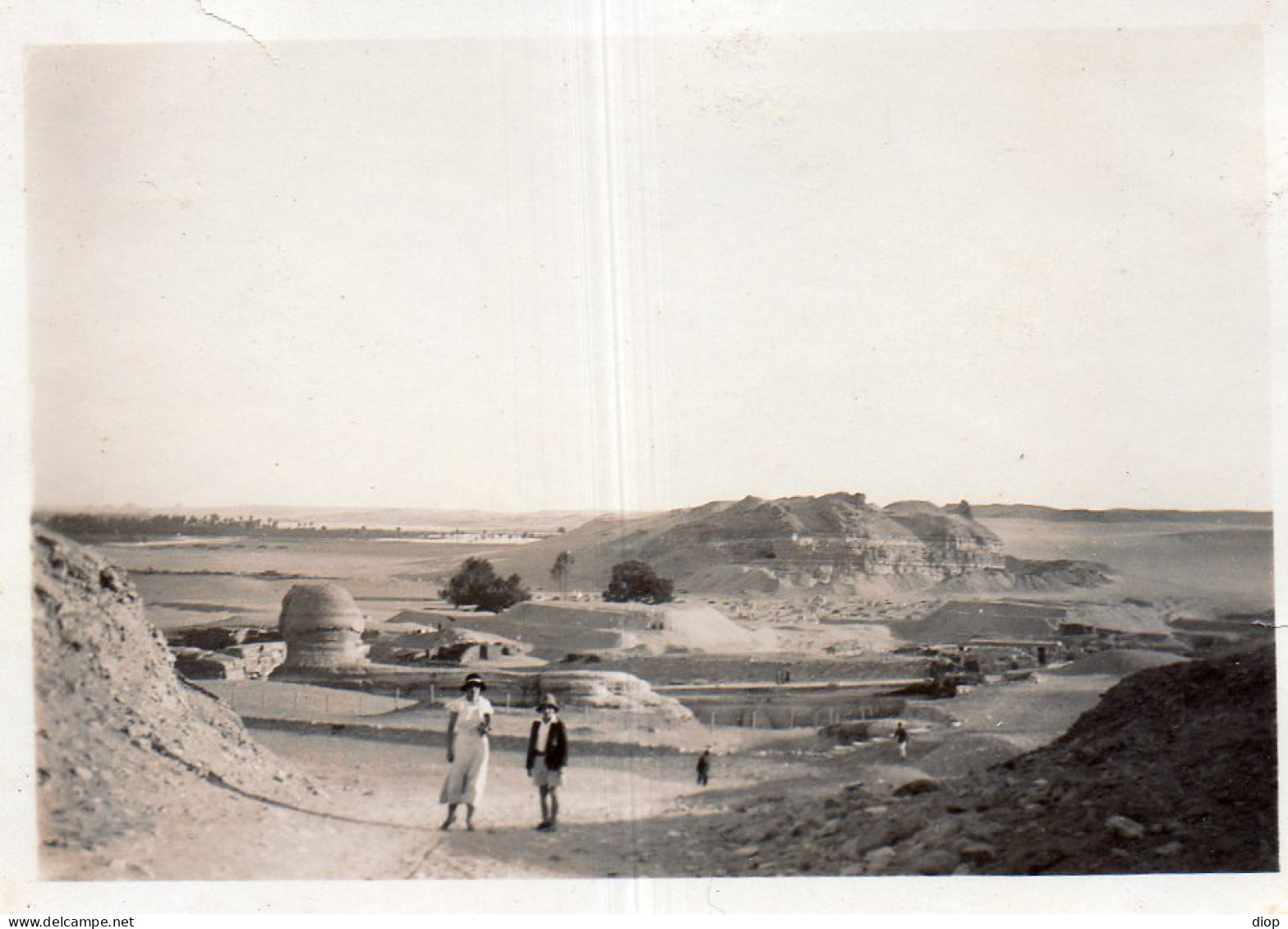 Photographie Photo Vintage Snapshot Afrique Egypte Pyramide Sphynx - Africa