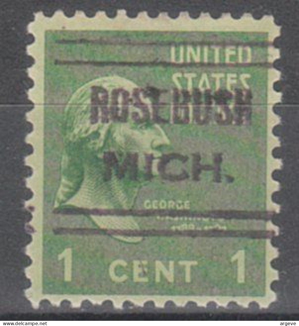 USA Precancel Vorausentwertungen Preo Locals Michigan, Rosebush 632 - Precancels