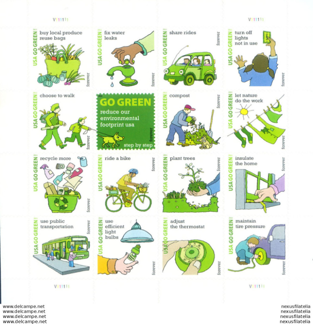 "Go Green" 2011. - Blocks & Sheetlets