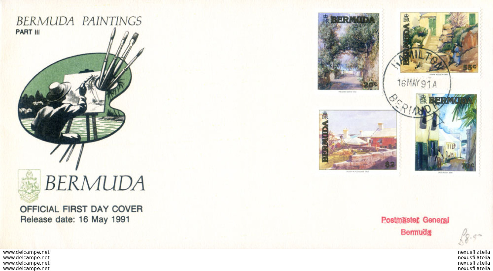 Arte 1991. FDC. - Bermudas