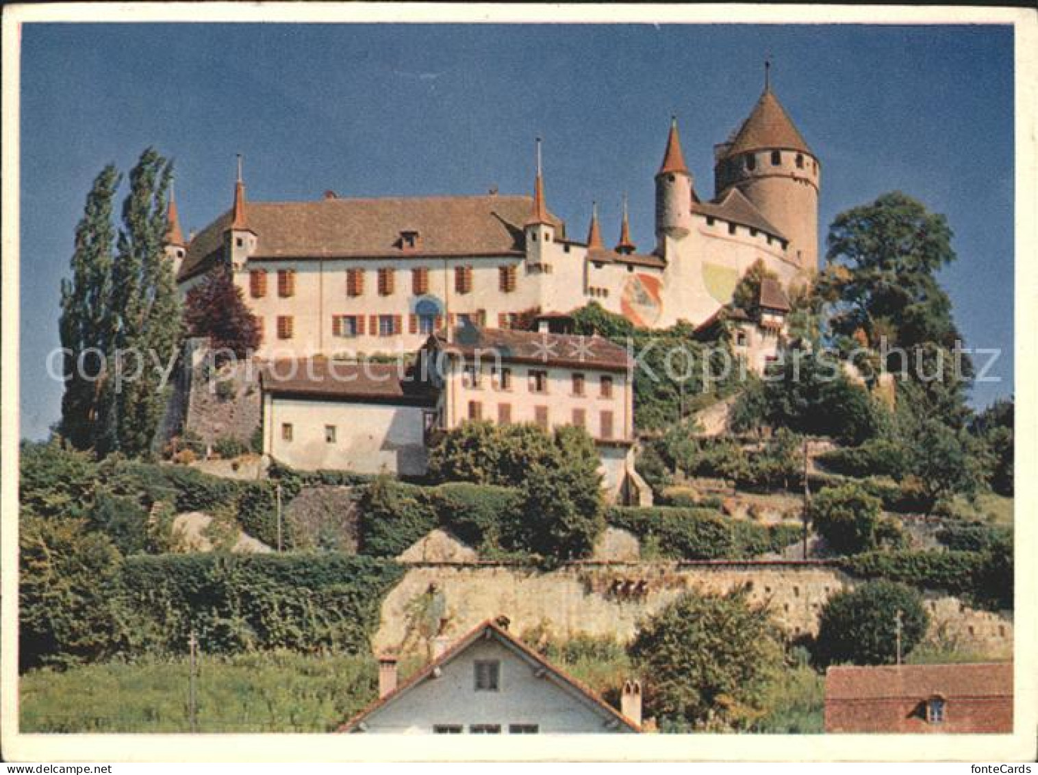 11644285 Lucens Schloss Schweizer Wandkalender 1954 Lucens - Autres & Non Classés