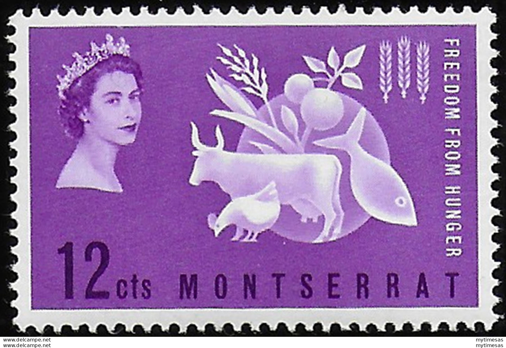 1963 Montserrat Freedom From Hunger 1v. MNH SG N. 153 - Otros & Sin Clasificación