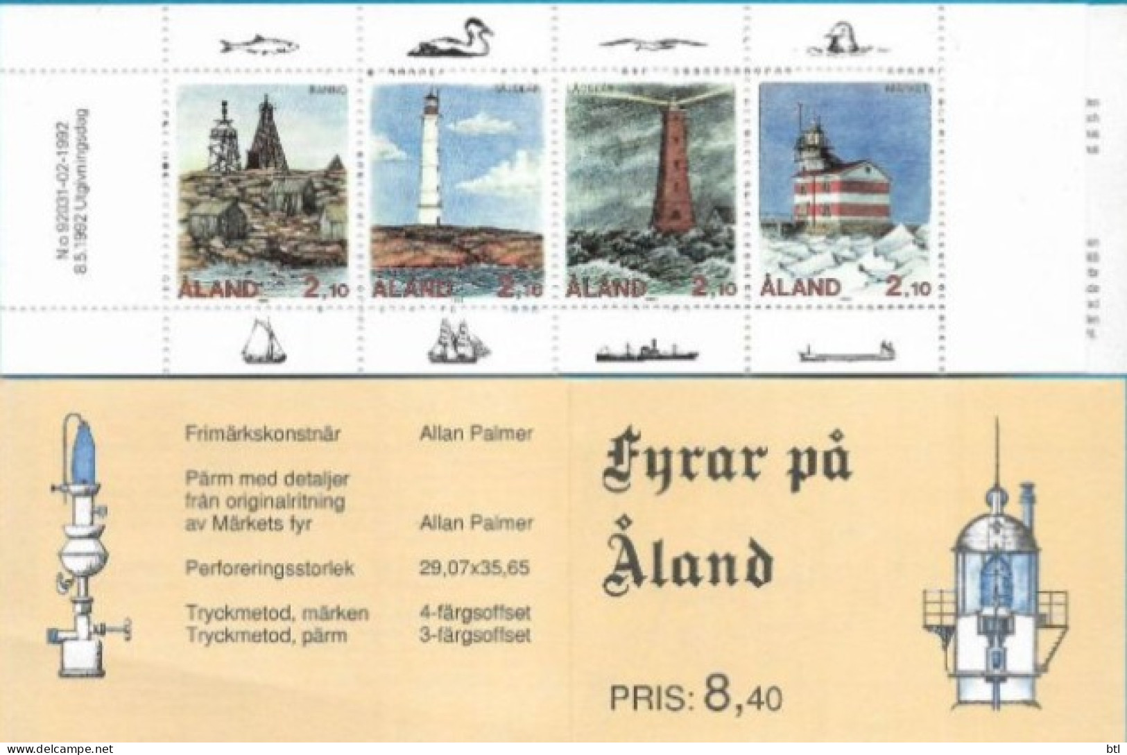 Aland : Lighthouse "small Folder" - Aland