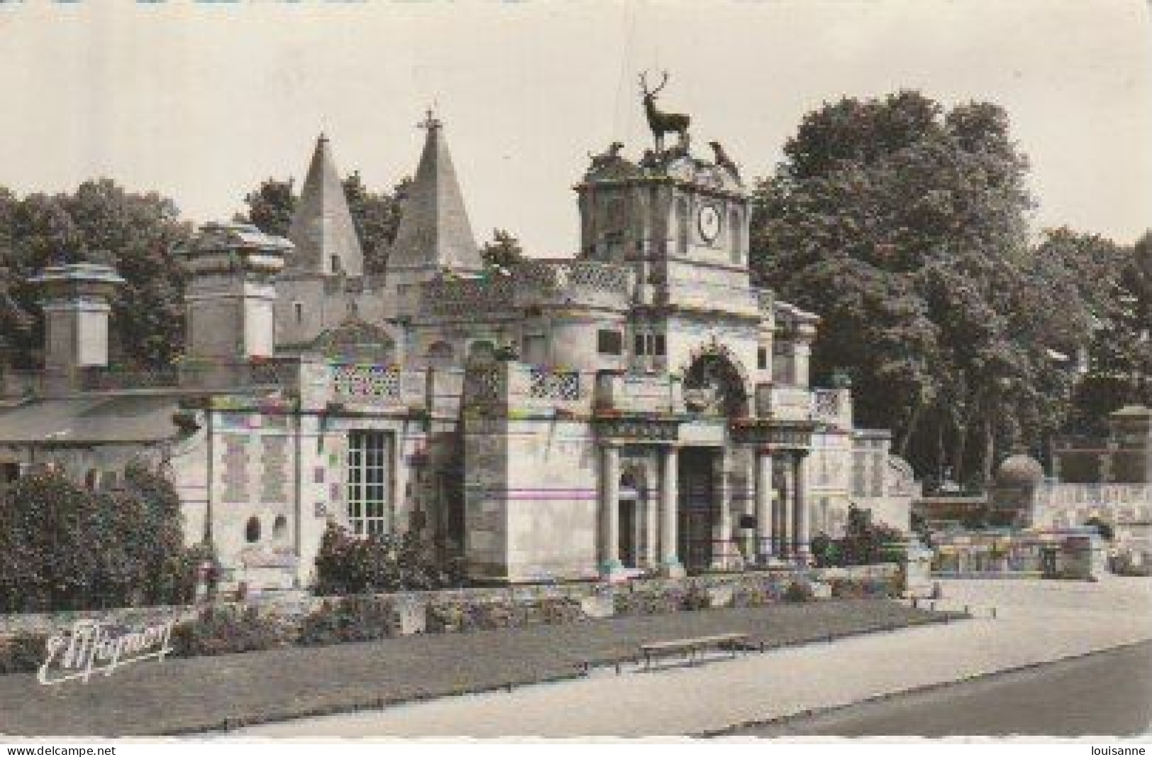 ANET( 28 ) L' ENTRÉE  PRINCIPALEDU CHÂTEAU -  C  P  S  M    (24 / 5  /  33 ) - Anet