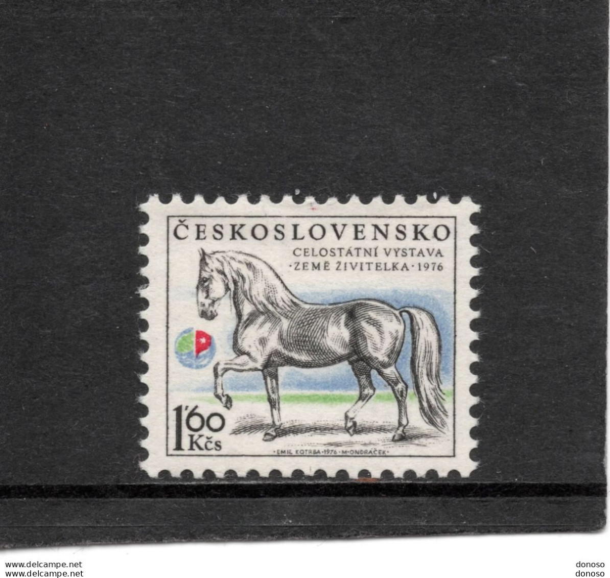TCHECOSLOVAQUIE 1976 CHEVAL Yvert 2174, Michel 2338 NEUF** MNH - Unused Stamps
