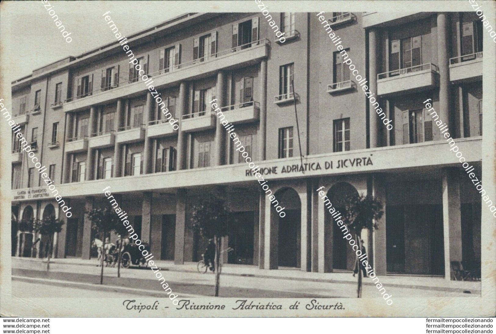 Bg211 Cartolina Ex Colonie  Tripoli Riunione Adriatica Di Sicurita' Libia 1936 - Sonstige & Ohne Zuordnung