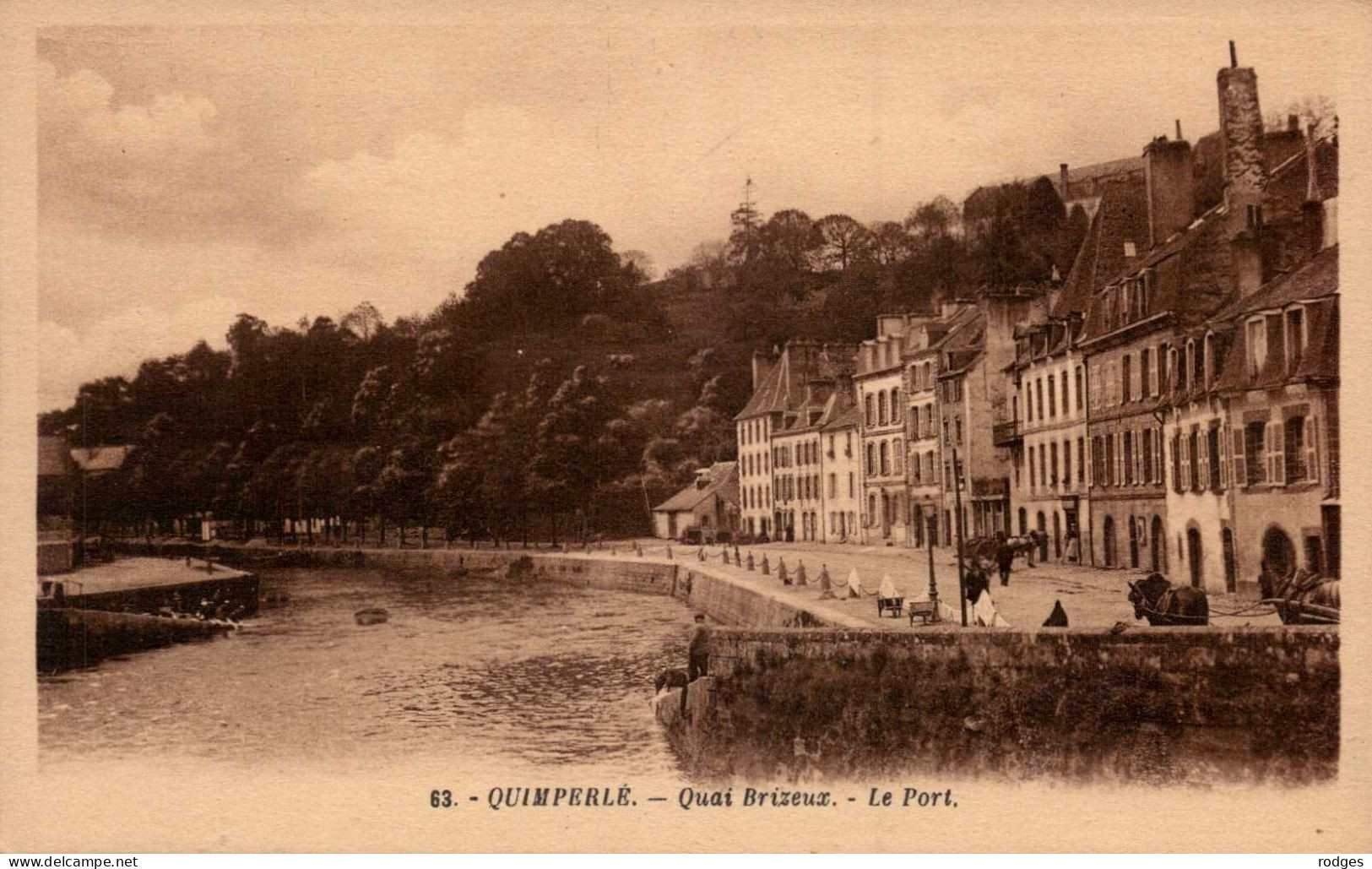 29 , Cpa  QUIMPERLE , 63 , Quai Brizeux , Le Port  (14959.V24) - Quimperlé