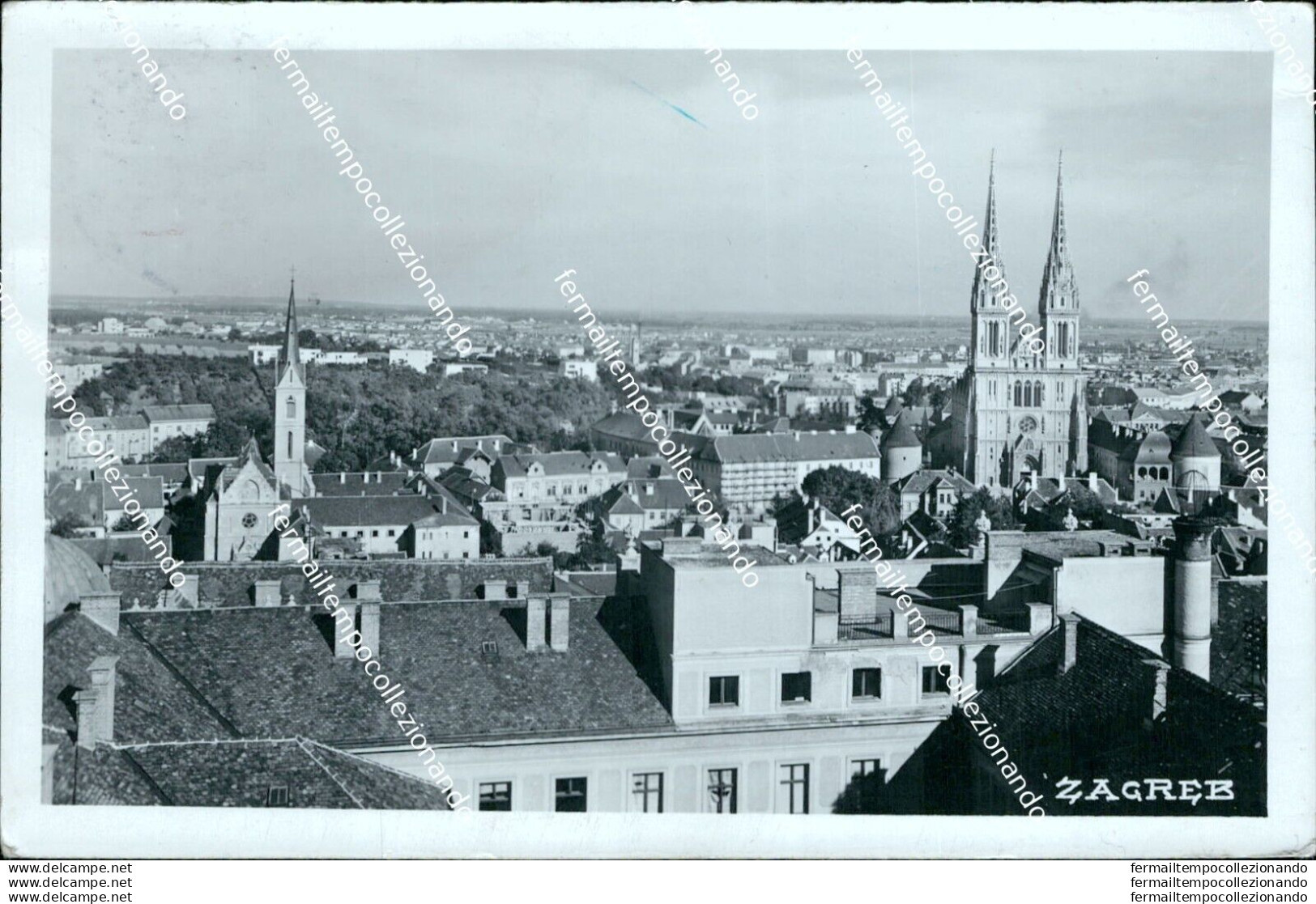 Az568 Cartolina Zagreb 1941 Croazia - Sonstige & Ohne Zuordnung