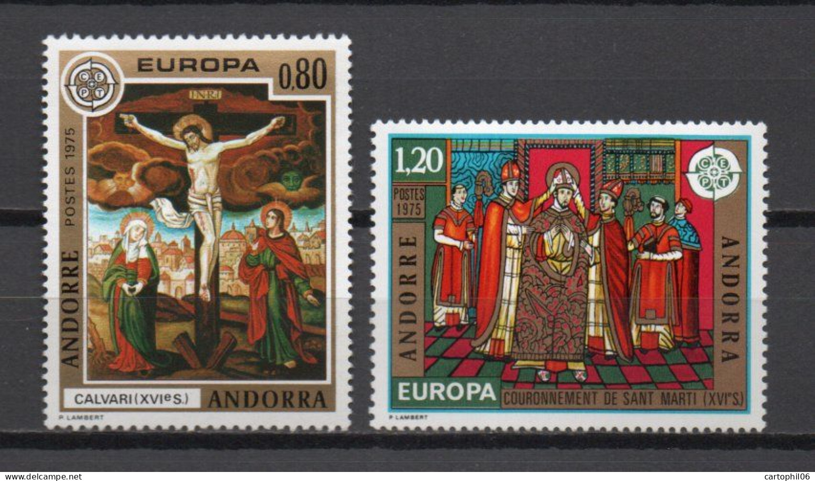 - ANDORRE FRANCAIS N° 243/44 Neufs ** MNH - EUROPA 1975 (2 Timbres) - Cote 18,50 € - - Unused Stamps