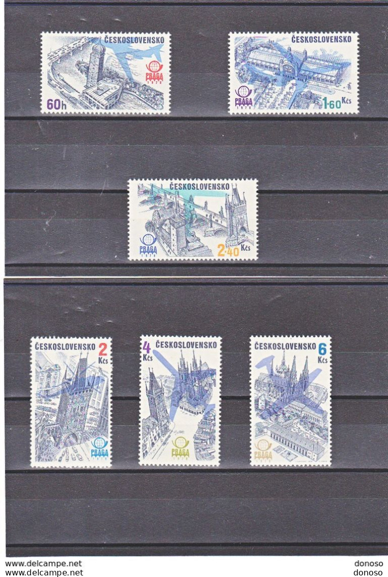 TCHECOSLOVAQUIE 1976 PRAGUE Yvert PA 72-77, Michel 2324-2329 NEUF** MNH Cote 10 Euros - Unused Stamps