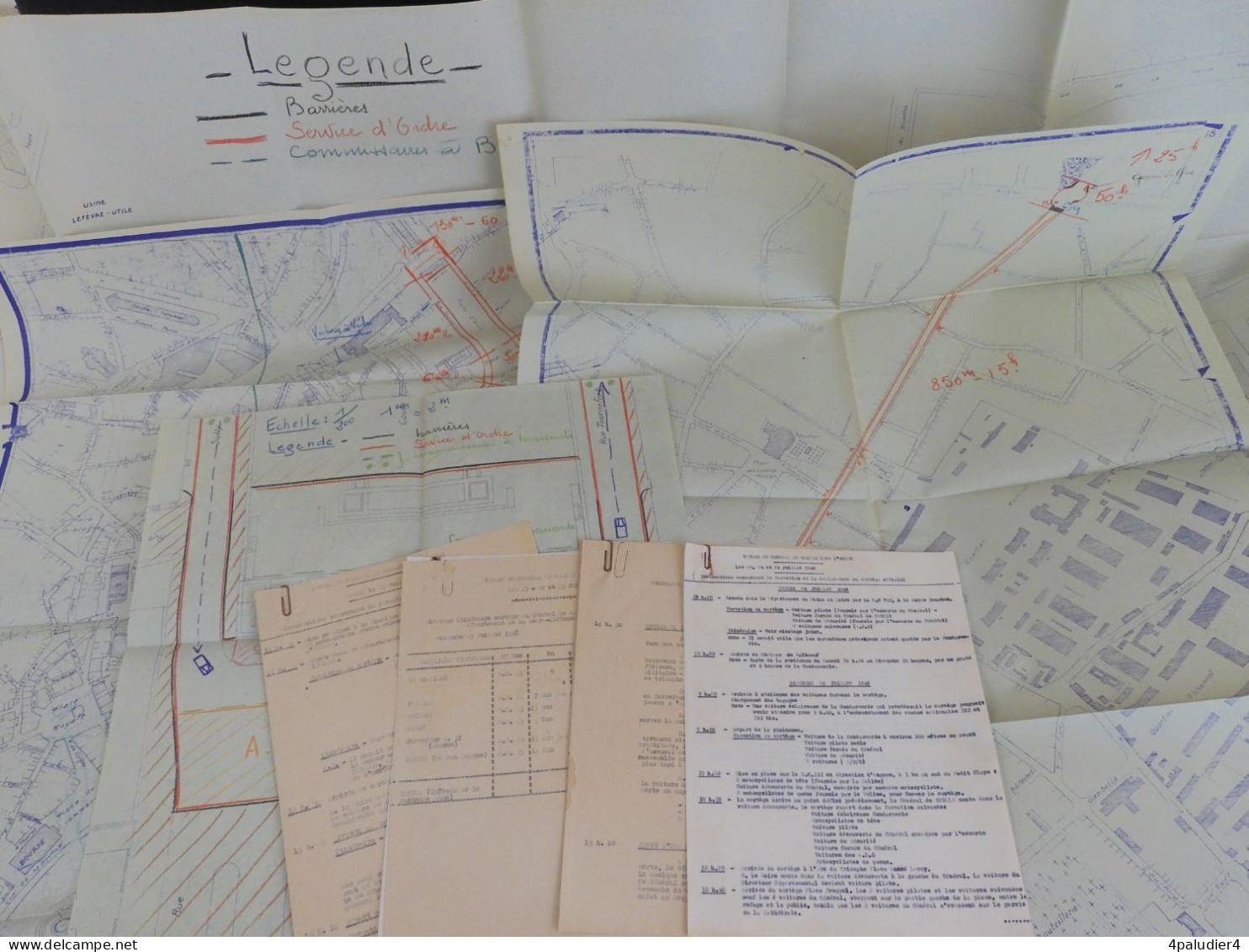( Loire Inférieure ) Documents Originaux Visite Du Général De Gaulle à Nantes Le 25 Juillet 1948 - Historische Documenten
