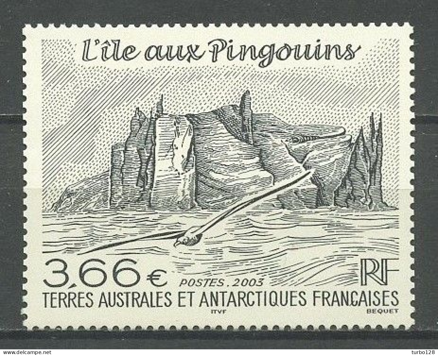 TAAF 2003 N° 362 ** Neuf MNH Superbe C 14,20 € L'Ile Aux Pingouins Faune Oiseaux Birds Animaux - Unused Stamps
