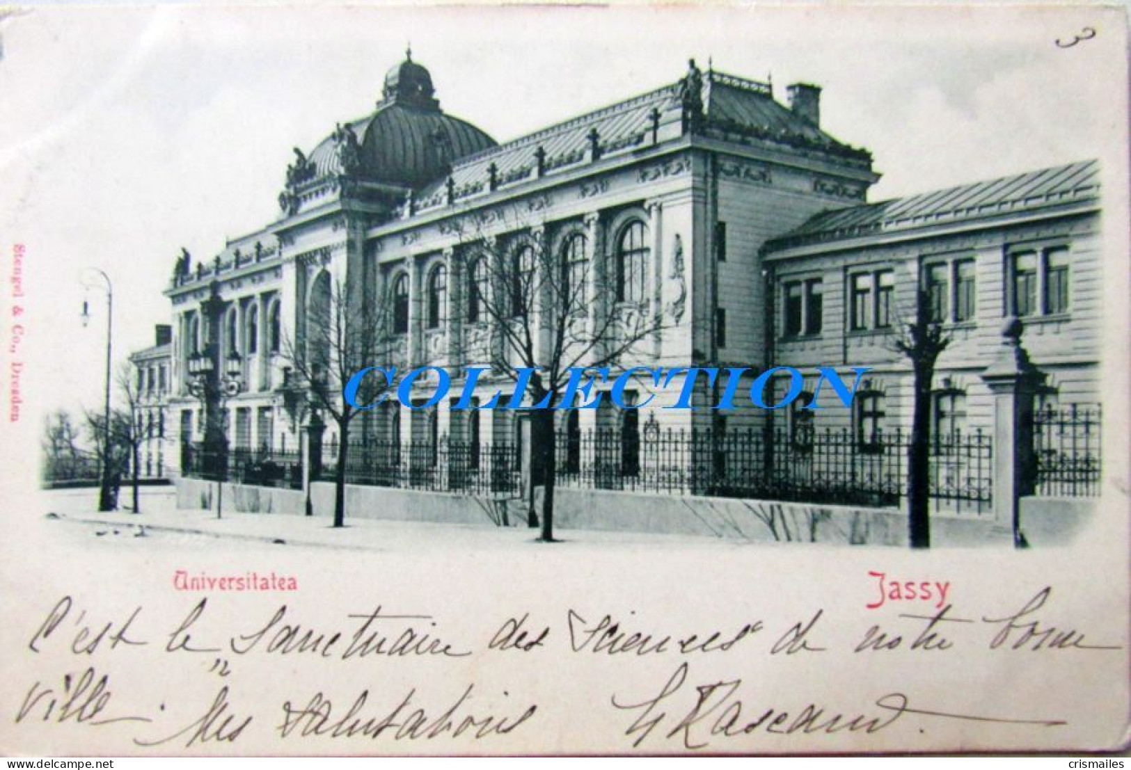 JASSY 1901, IASI, Universitatea, Universitat, 2 Timbre, Clasica Perfecta - Roumanie