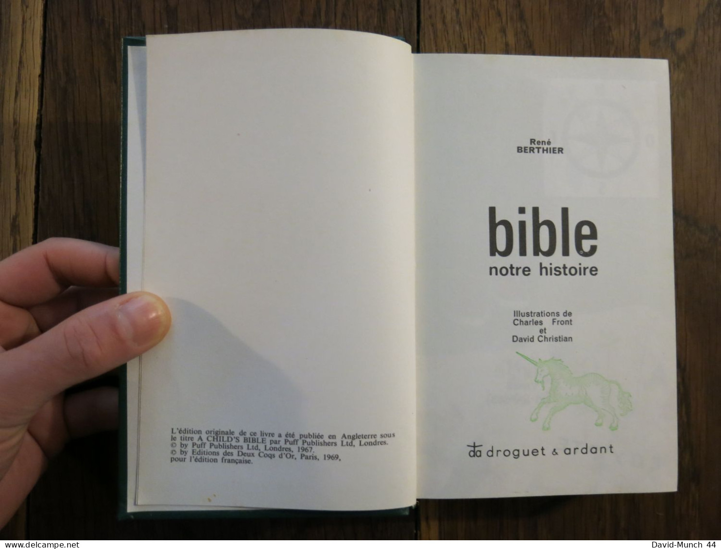 La Bible En 2 Tomes De René Berthier, Illustrations De Charles Front. Droguet & Ardant - Religione