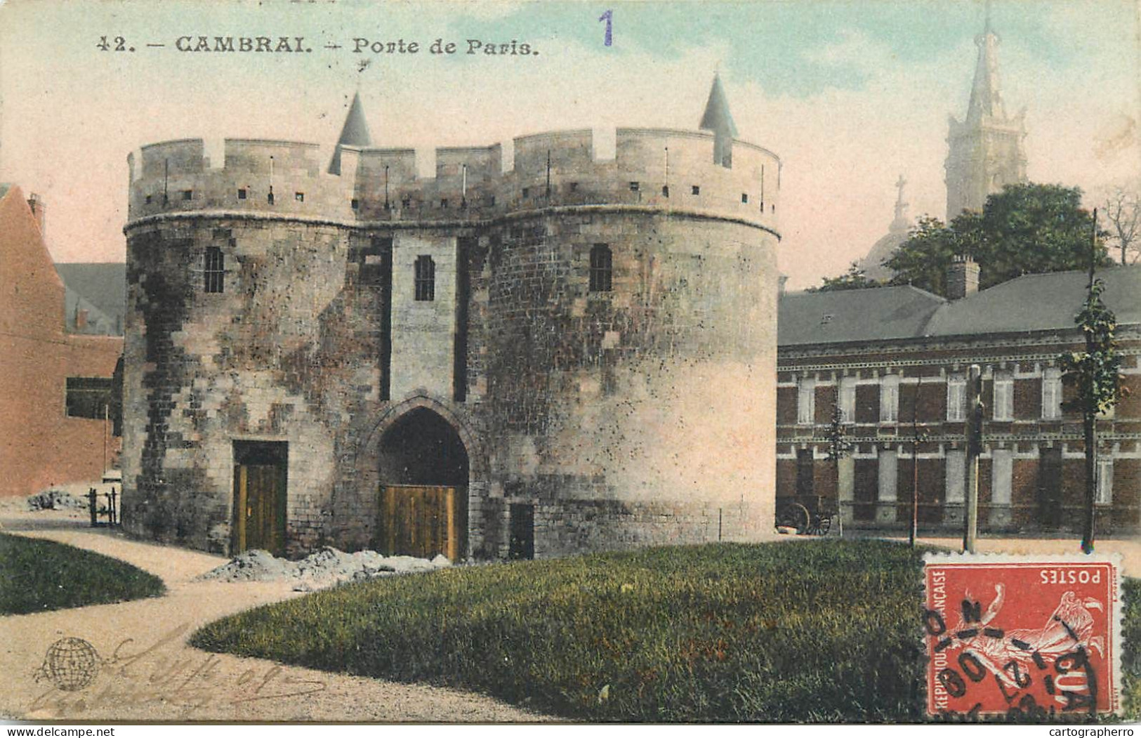 CPA France Cambrai Porte De Paris - Cambrai