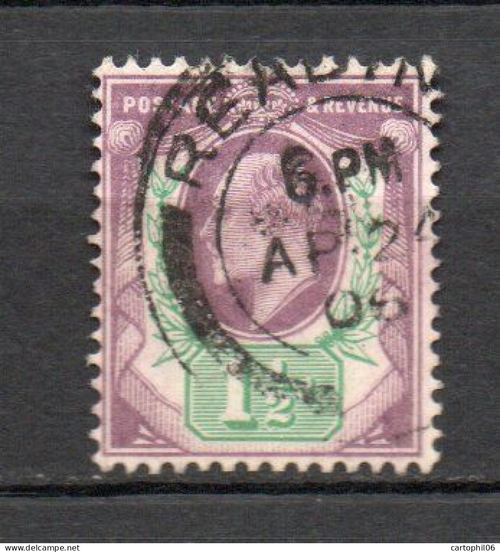 - GRANDE-BRETAGNE N° 108 Oblitéré - 1½ D. Violet-brun Et Vert Edouard VII 1902-10 - Cote 20,00 € - - Gebraucht