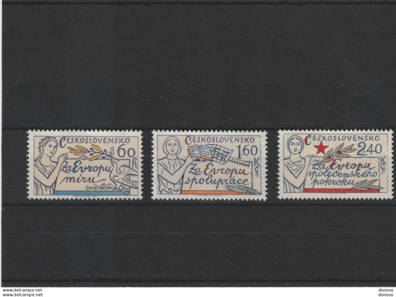 TCHECOSLOVAQUIE 1977 CSCE EUROPE Michel  2407-2409  NEUF** MNH - Unused Stamps