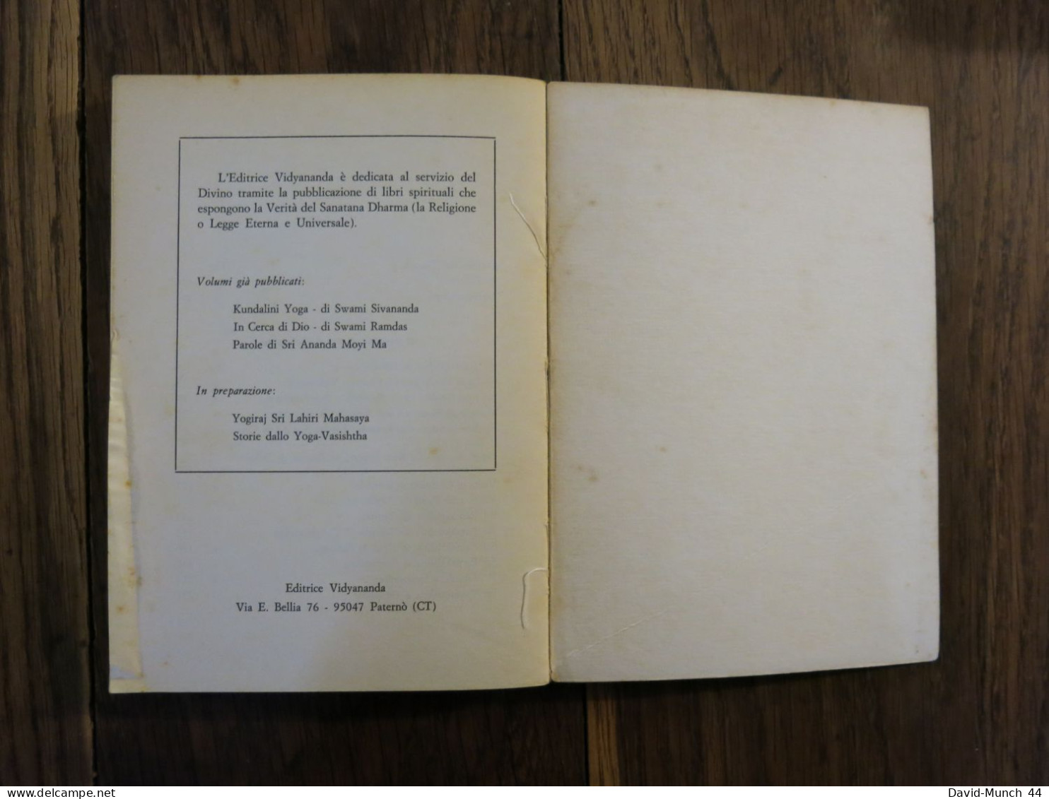 Il vangelo di Sri Ramakrishna, Secondo M. Vidyananda. 1984