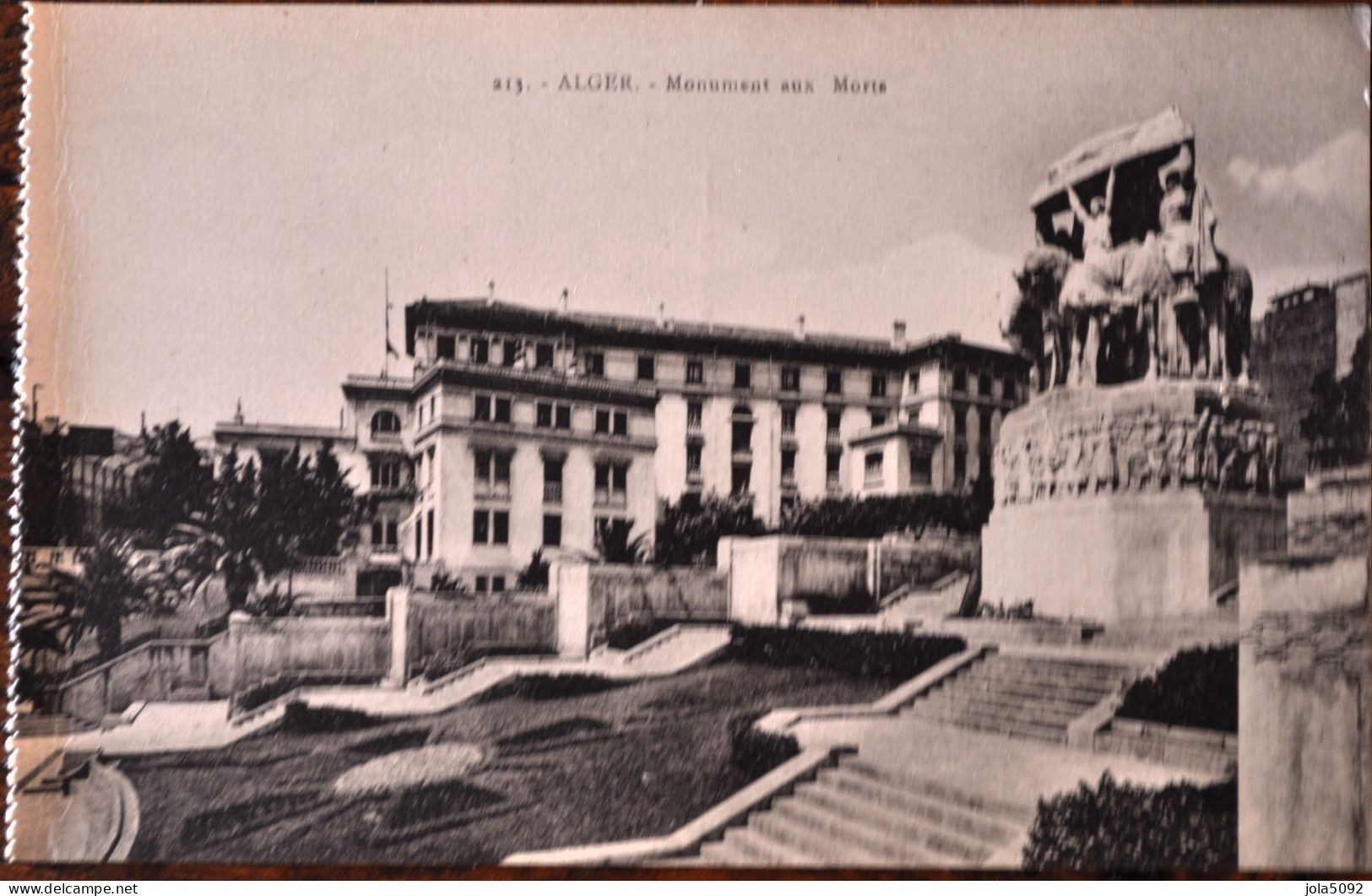 ALGÉRIE + ALGER - Monument Aux Morts - Alger