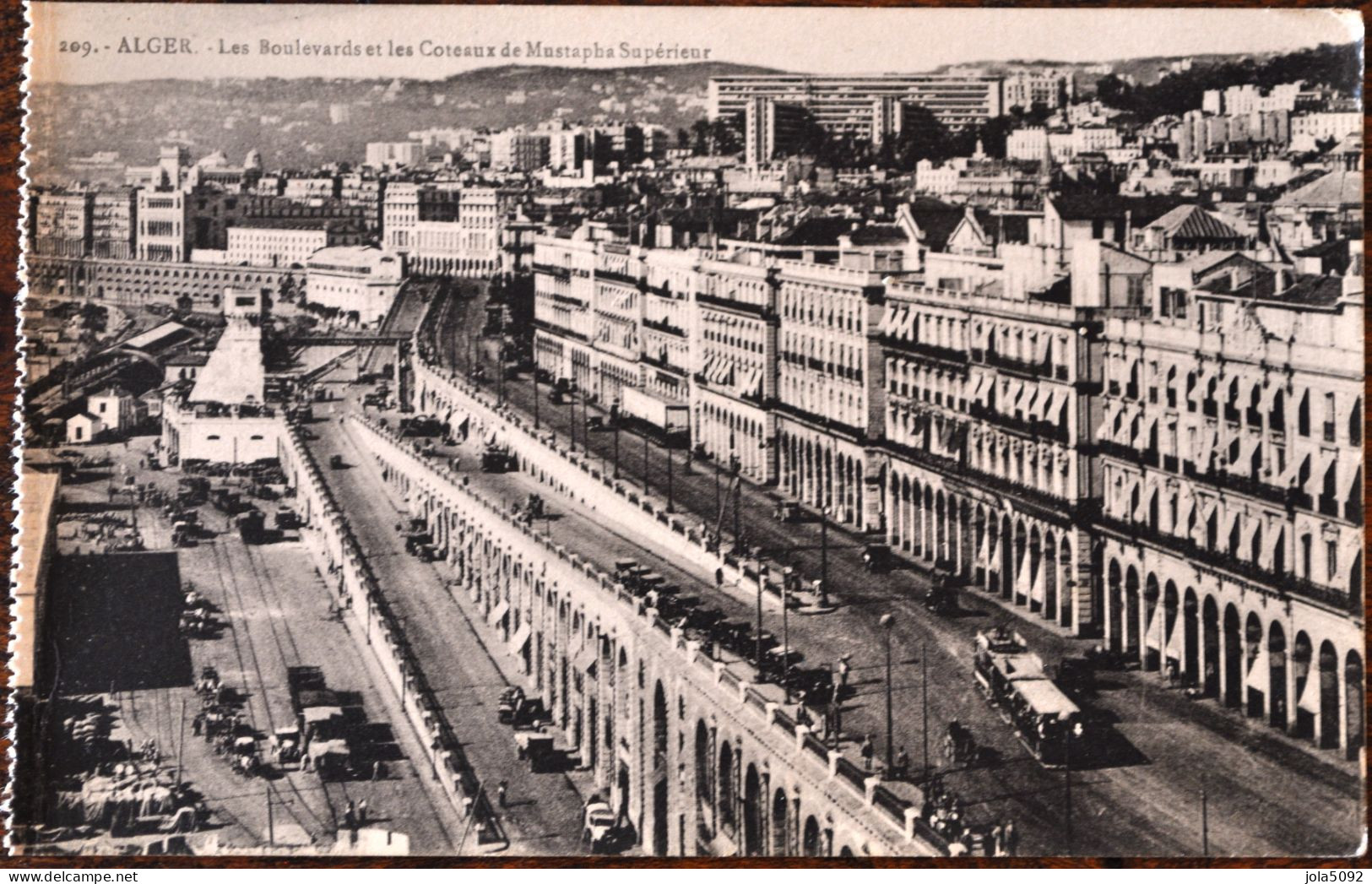 ALGÉRIE + ALGER - Les Boulevards Et Les Coteaux De Mustapha Supérieur - Algerien