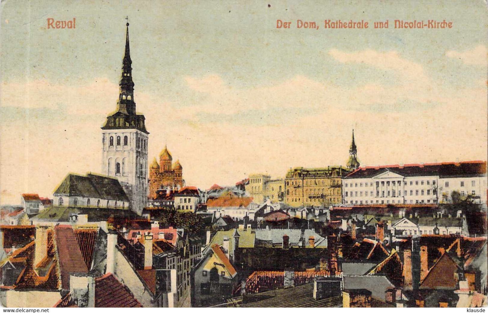 Reval - Dom,Kathedrale,und Nicolaikirche Gel.1921 - Estland