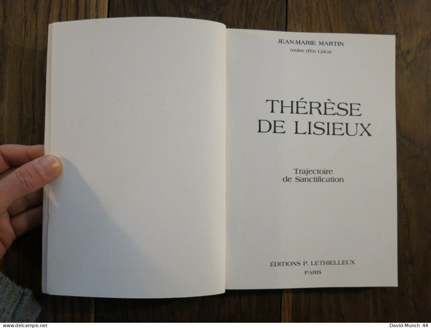 Thérèse De Lisieux: Trajectoire De Sanctification De Jean-Marie Martin. P. Lethielleux. 1990 - Religion