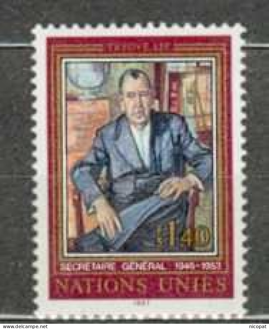 ONU GENEVE MNH ** 151 Hommage à Trygie Lie Secrétaire Général De L'ONU - Unused Stamps
