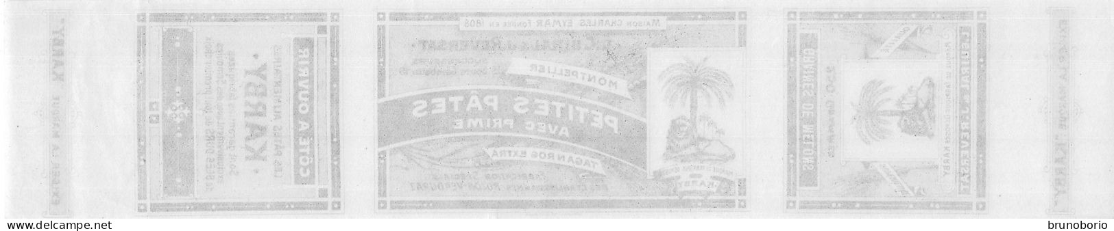 00130 "ETICHETTA  PATITES PATES AVEC PRIME - MAISON CHARLES EYMAR 1808 -MONTPELLIER - KARBY  " ETICH. ORIG - Other & Unclassified