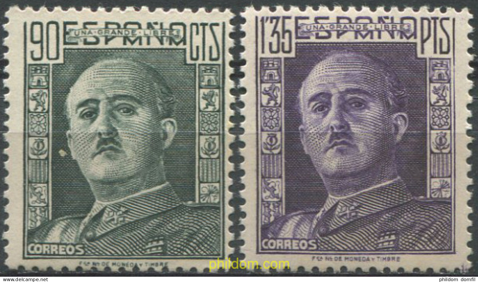 700722 HINGED ESPAÑA 1949 CID Y GENERAL FRANCO - Unused Stamps