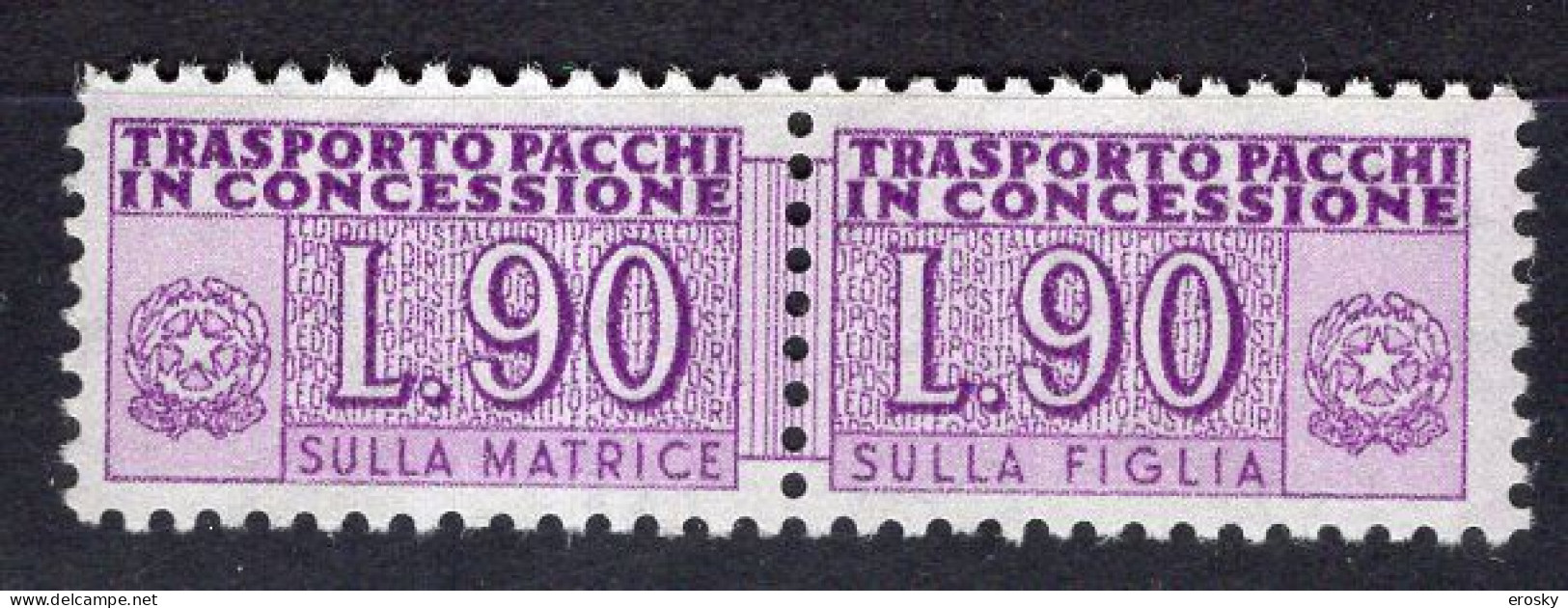 Y6267 - ITALIA PACCHI CONCESSIONE Ss N°11 - ITALIE COLIS Yv N°96 ** - Colis-concession