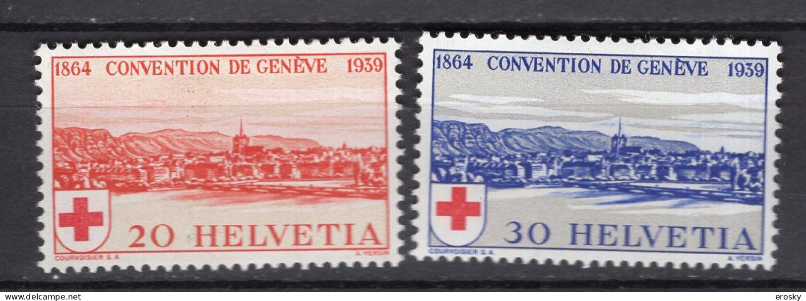 T3332 - SUISSE SWITZERLAND Yv N°342/43 * Croix Rouge - Neufs