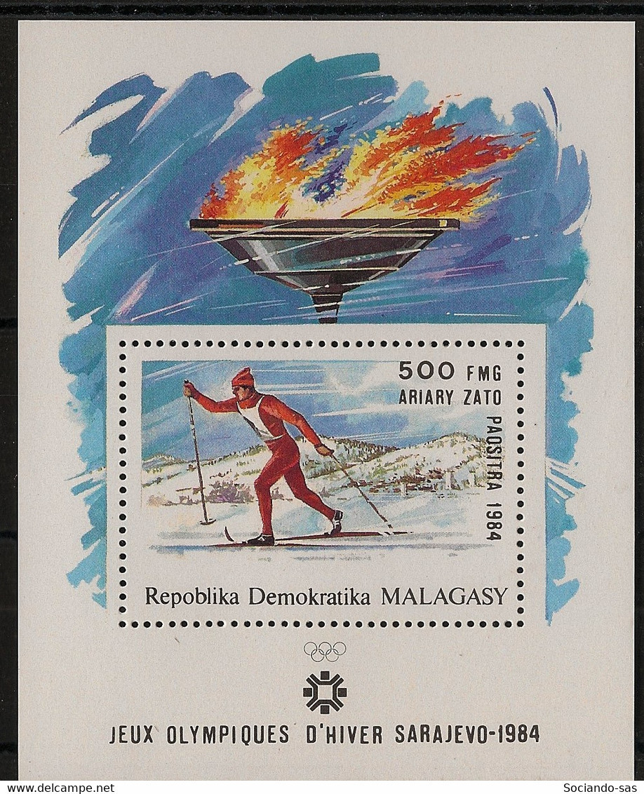 MADAGASCAR - 1984 - Bloc Feuillet BF N°YT. 23 - Olympics - Neuf Luxe ** / MNH / Postfrisch - Madagascar (1960-...)