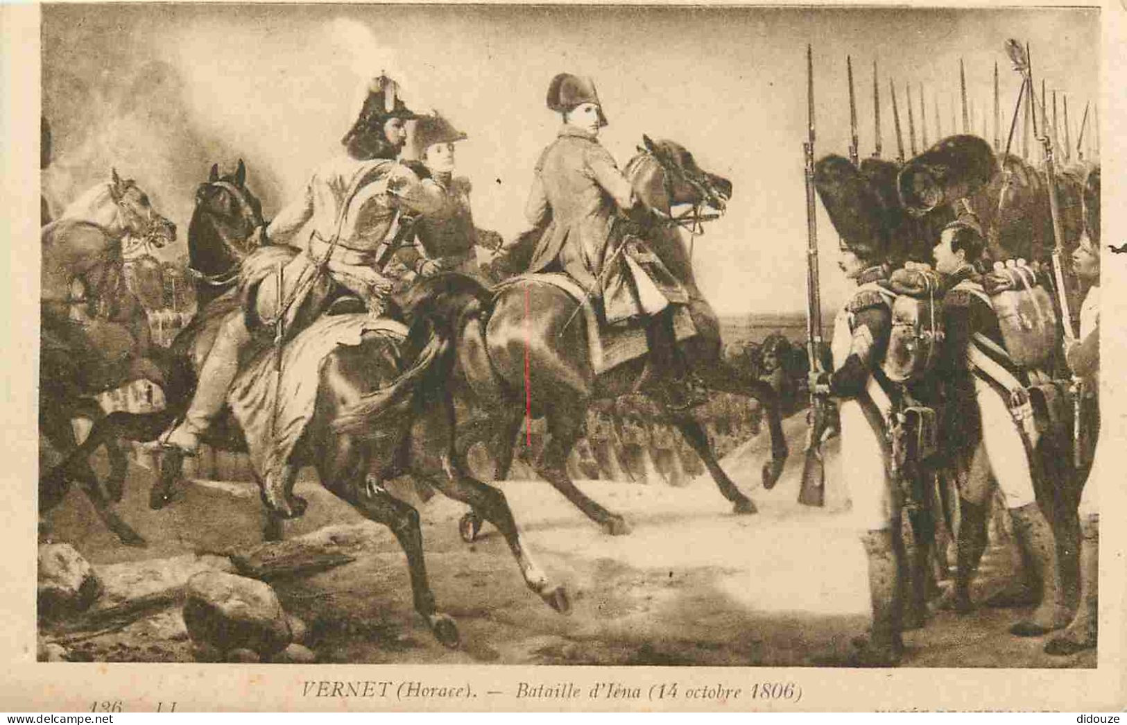 Art - Peinture Histoire - Horace Vernet - Bataille D'Iéna Le 14 Octobre 1806 - Napoléon Bonaparte - Publicité Horsine Au - Schilderijen