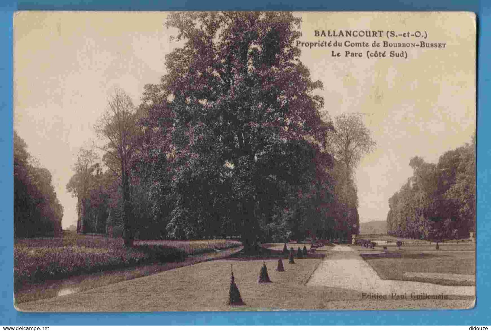 91 - Ballancourt - Propriété De Comte De Bourbon-Busset - Le Parc - Ecrite - Ballancourt Sur Essonne