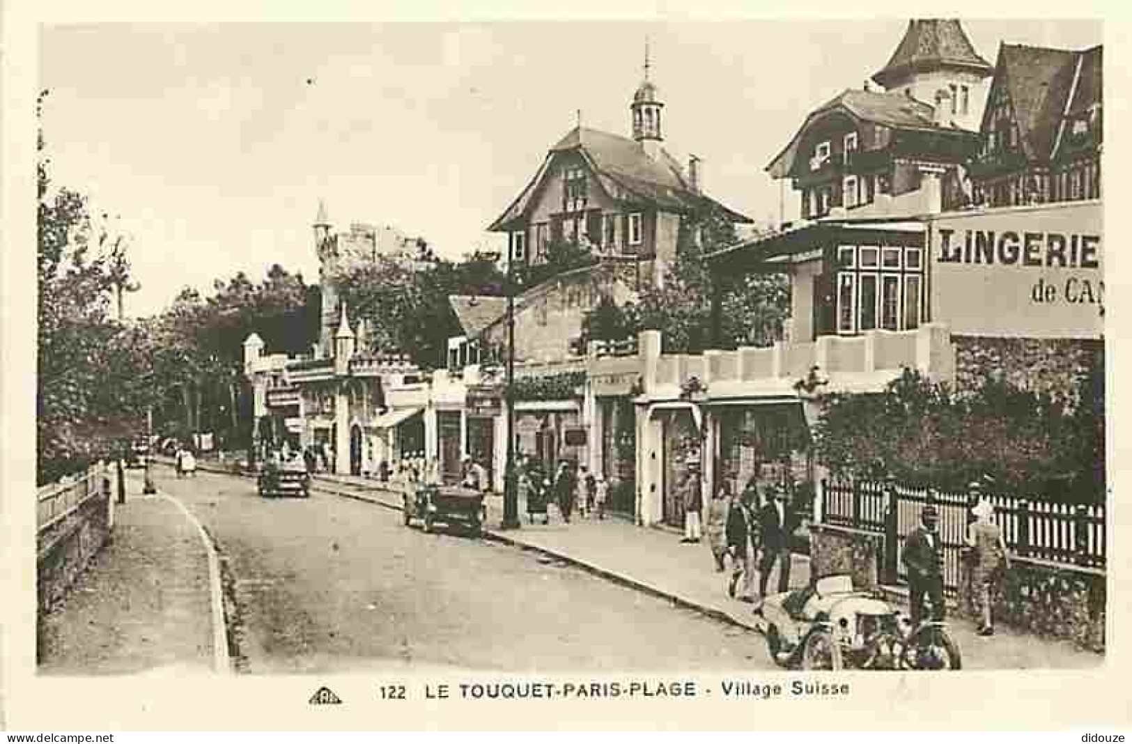 62 - Le Touquet - Village Suisse - Animé - Carte Vierge - CPA - Voir Scans Recto-Verso - Le Touquet