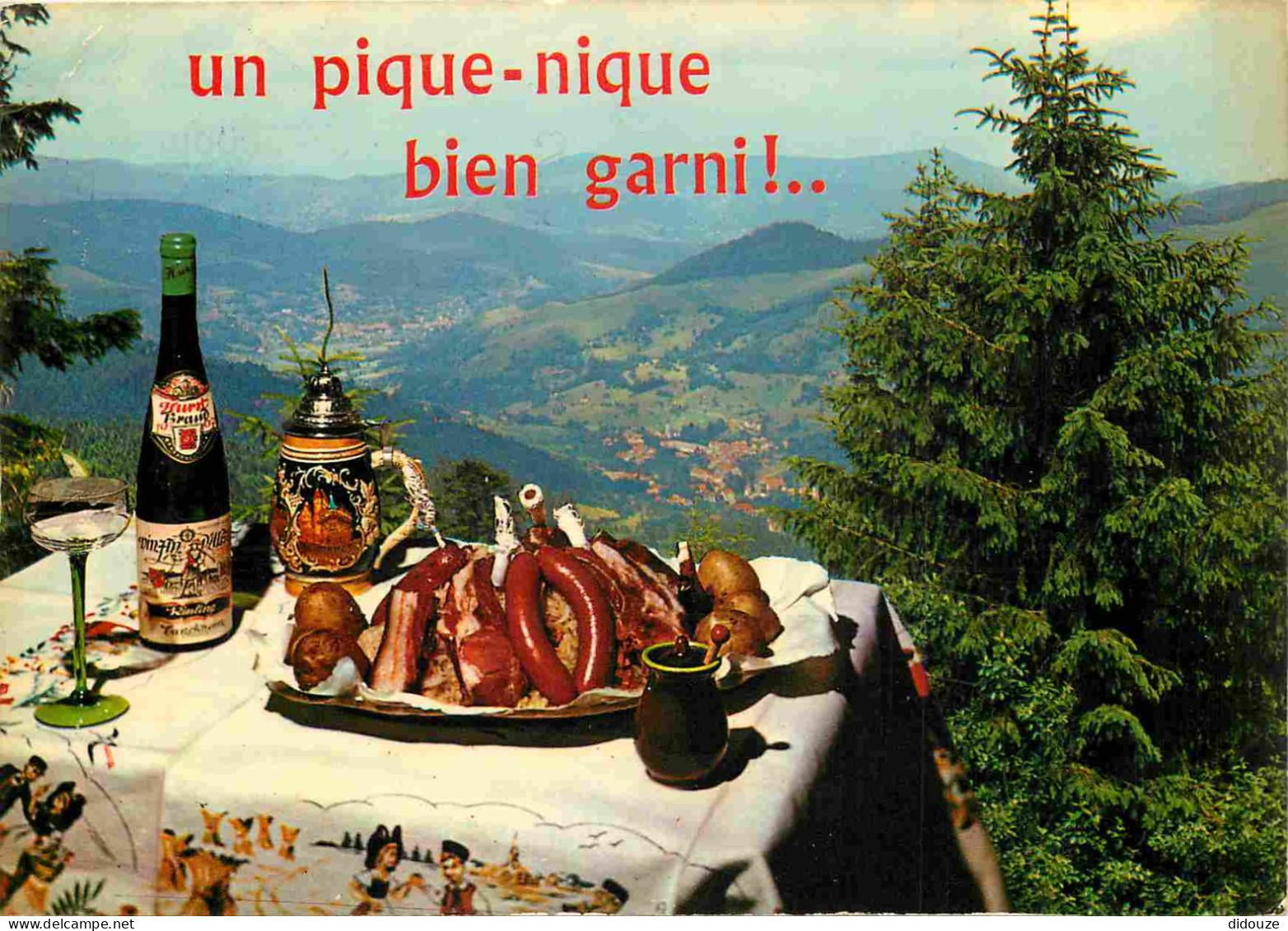 Recettes De Cuisine - Pique-nique Alsacien - Gastronomie - CPM - Voir Scans Recto-Verso - Recetas De Cocina
