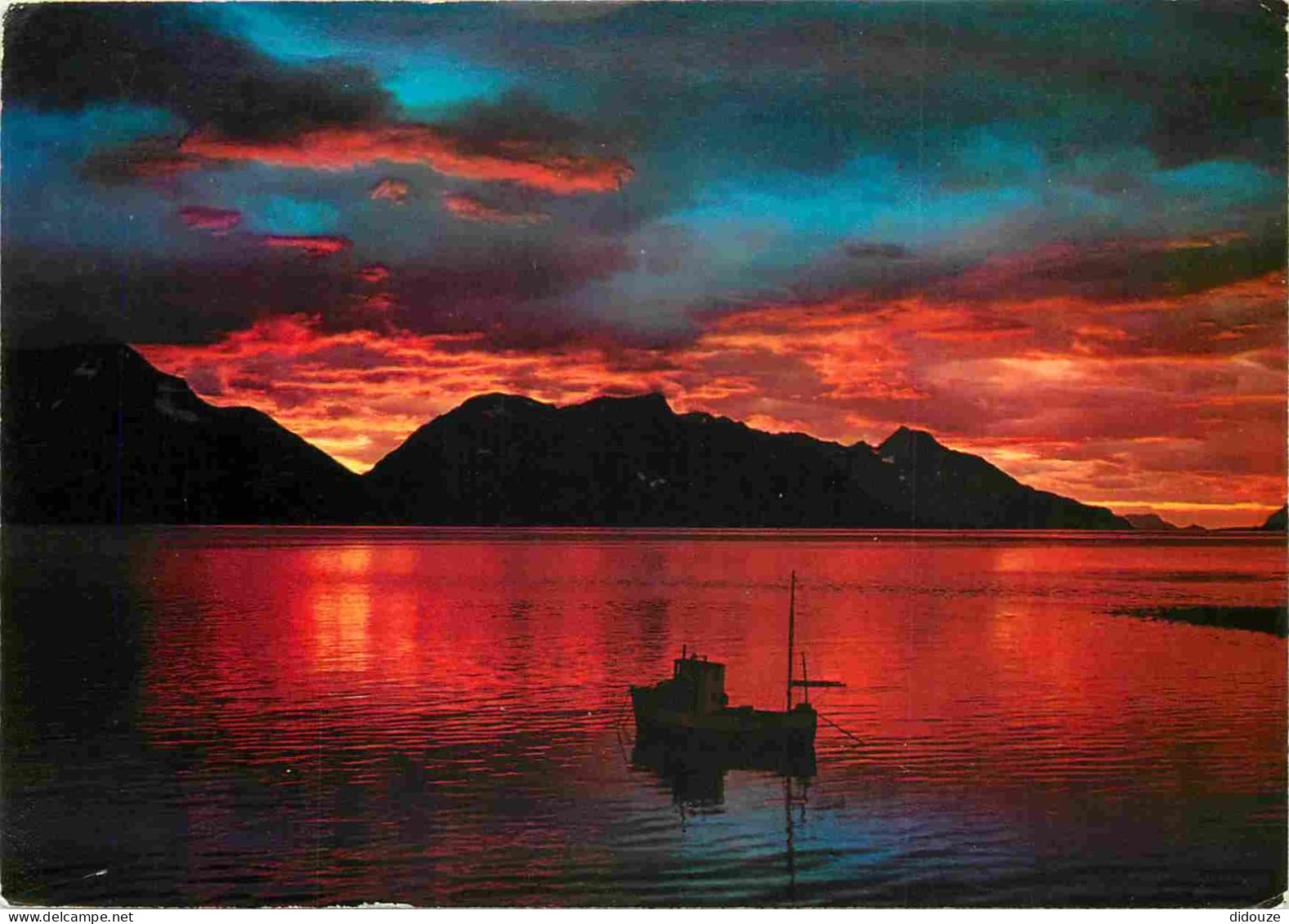 Norvège - Midnattstemning I Lyngen - Midnight Mood At Lyngen - Norge - Norway - CPM - Carte Neuve - Voir Scans Recto-Ver - Norway