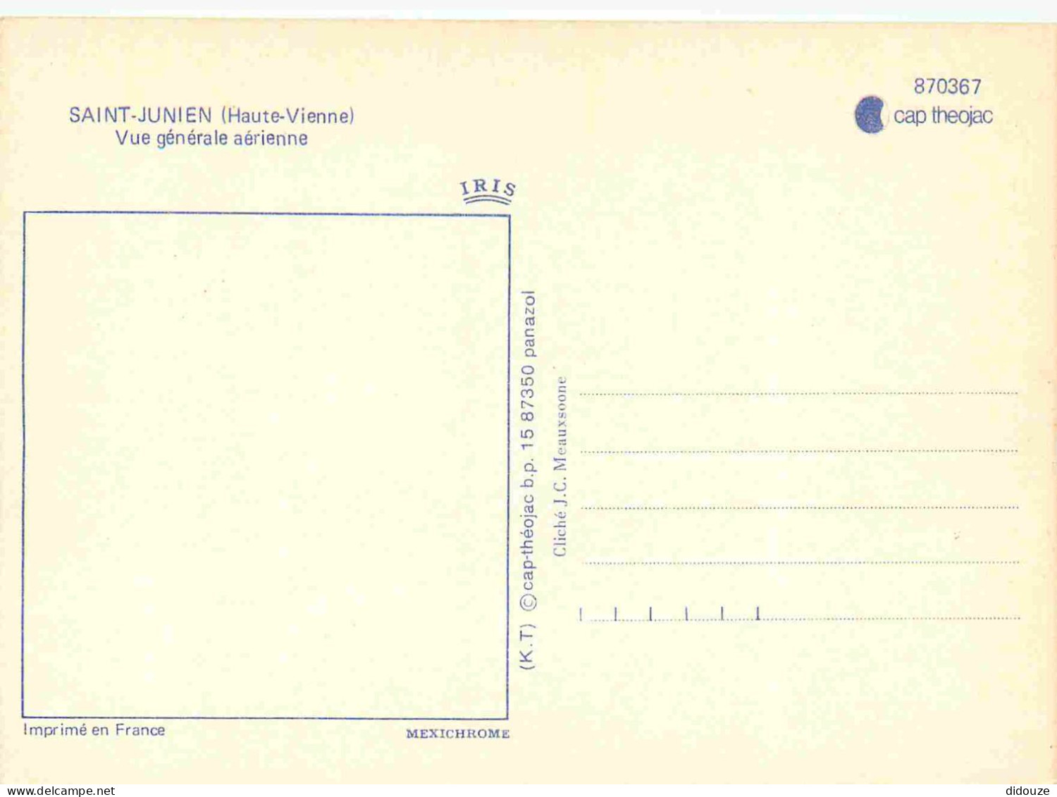 87 - Saint Junien - Vue Générale Aérienne - CPM - Carte Neuve - Voir Scans Recto-Verso - Saint Junien