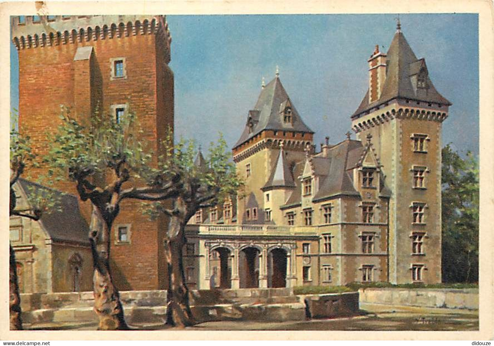 64 - Pau - Entrée Du Château - Art Peinture - CPM - Voir Scans Recto-Verso - Pau