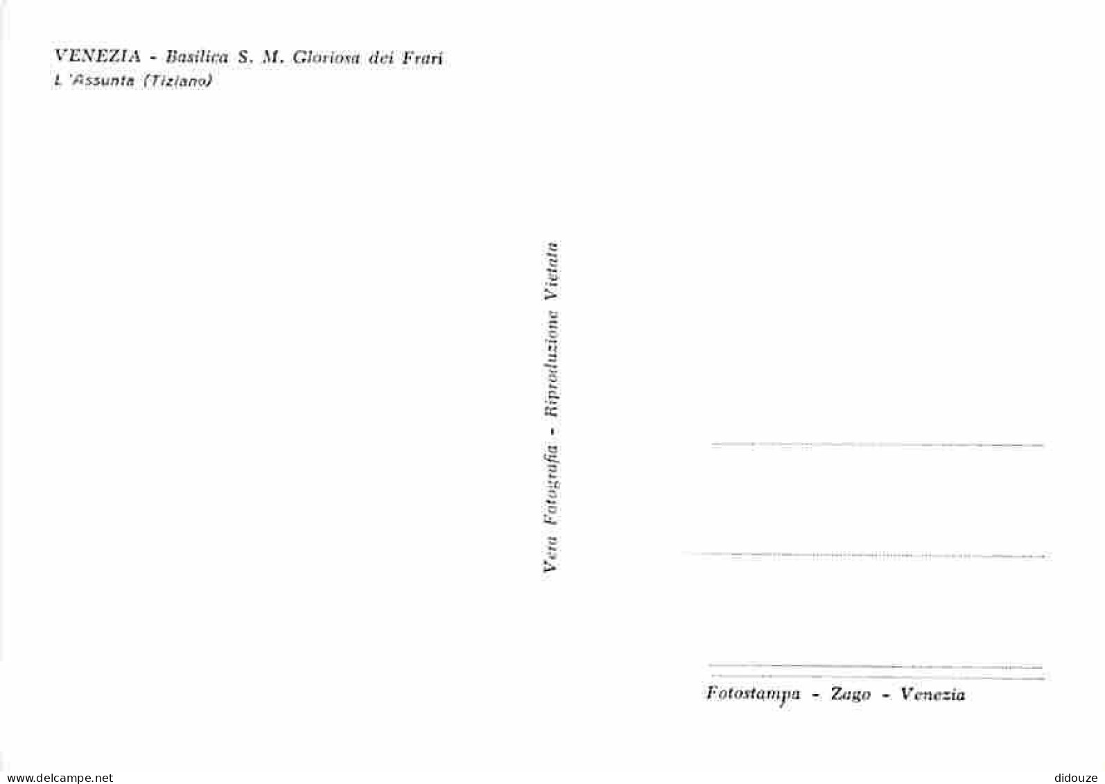 Art - Peinture Religieuse - Venise - Venezia - Basilica S M Gloriosa Dei Frari - L'Assunta - Tiziano - CPM - Voir Scans  - Gemälde, Glasmalereien & Statuen