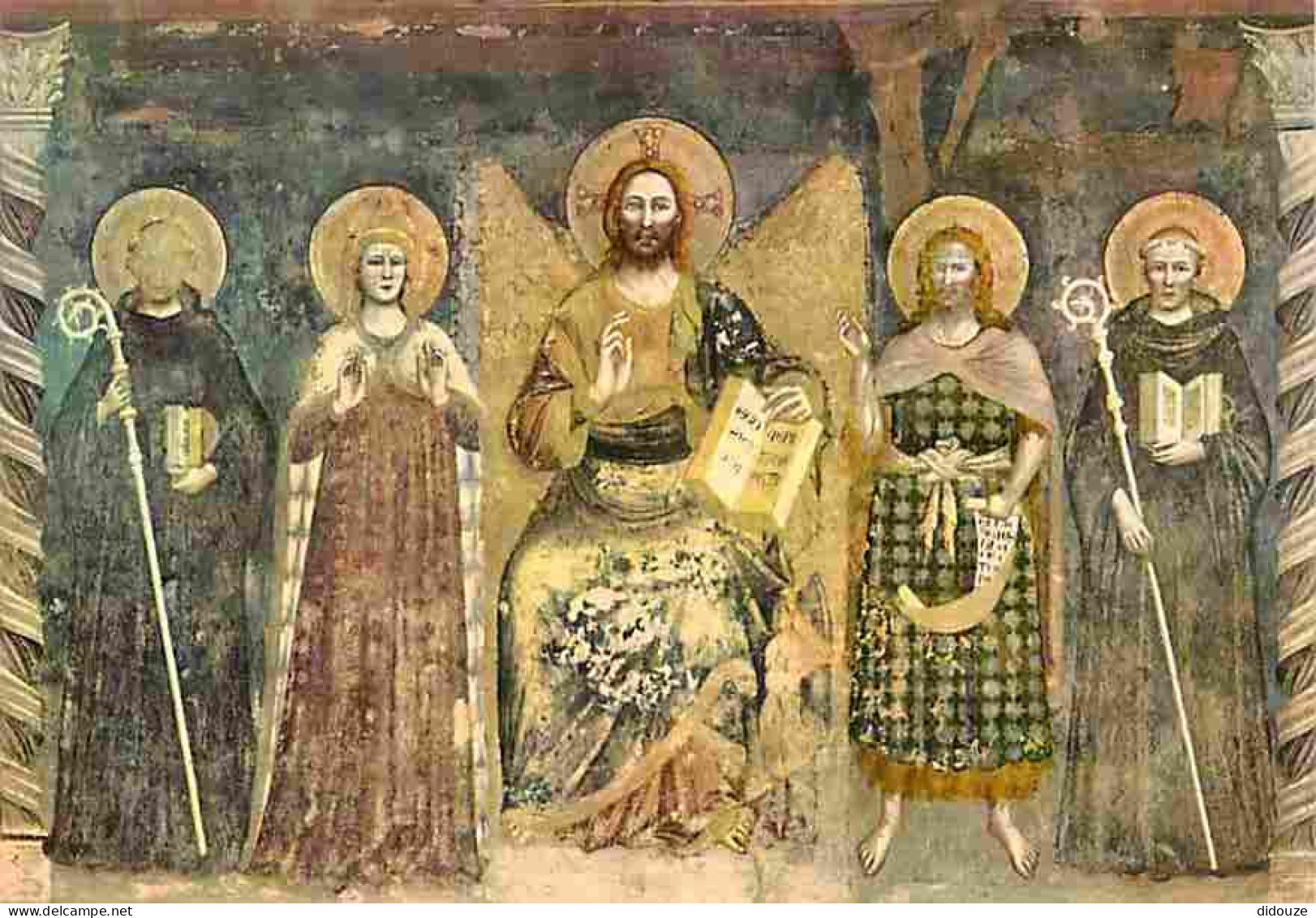 Art - Peinture Religieuse - Réfectoire - Le Christ La Vierge Les Saints - Fresque Du Maitre De Pomposa - Ferrara - Abbaz - Quadri, Vetrate E Statue