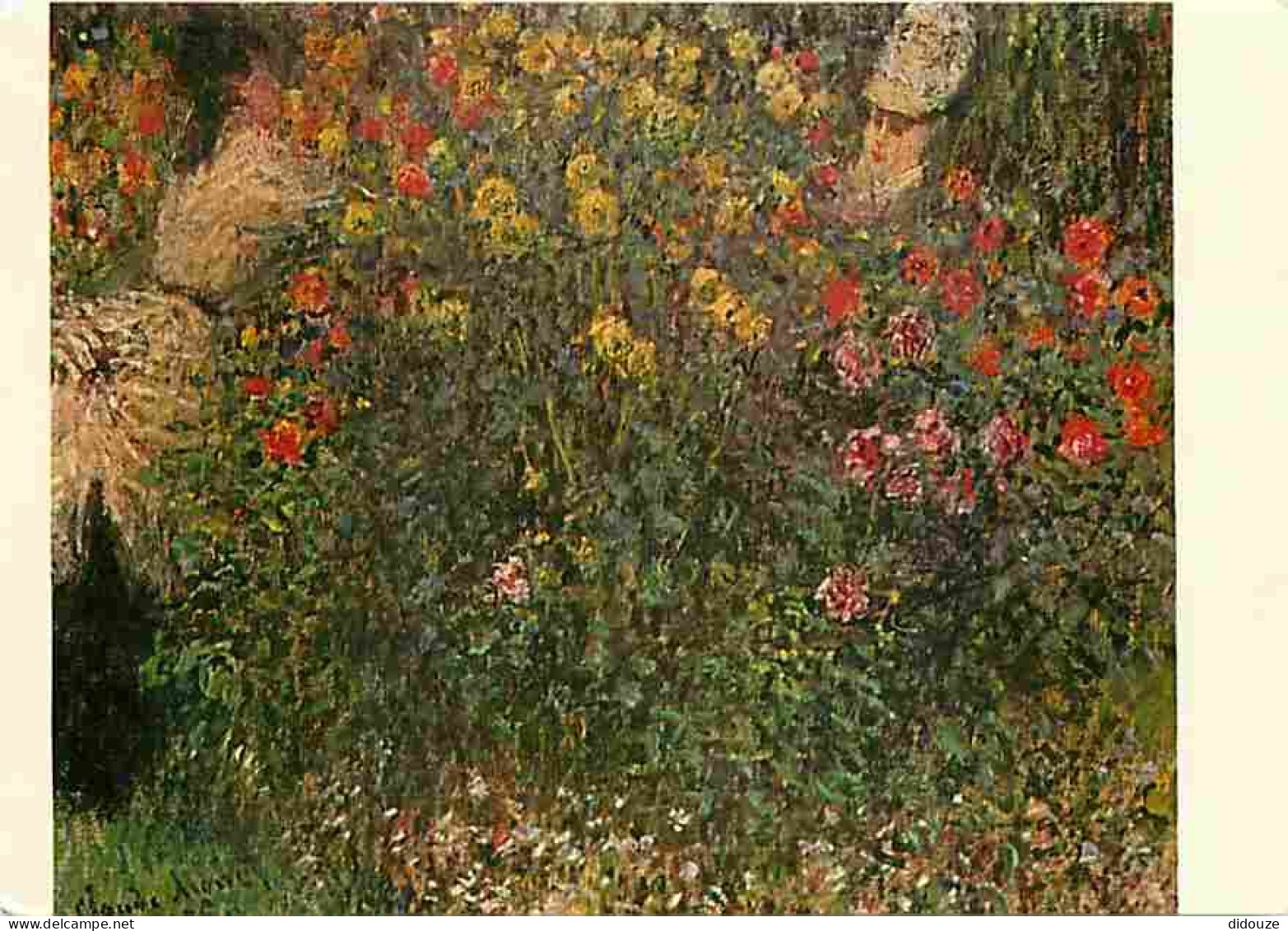 Art - Peinture - Claude Monet - Dame Aux Fleurs - CPM - Voir Scans Recto-Verso - Schilderijen