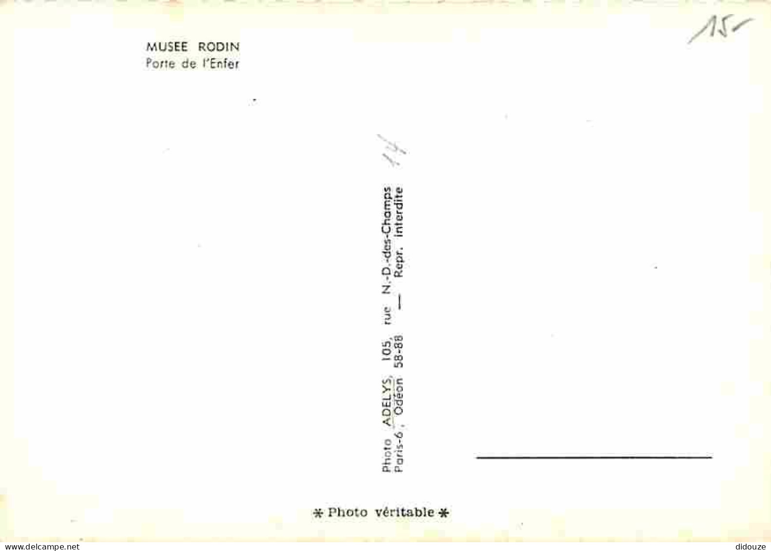 Art - Sculpture - Musée Rodin - Porte De L'Enfer - CPM - Voir Scans Recto-Verso - Sculture